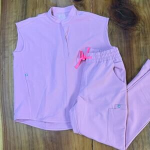 Figs Pink Ankle & Cropped Pants